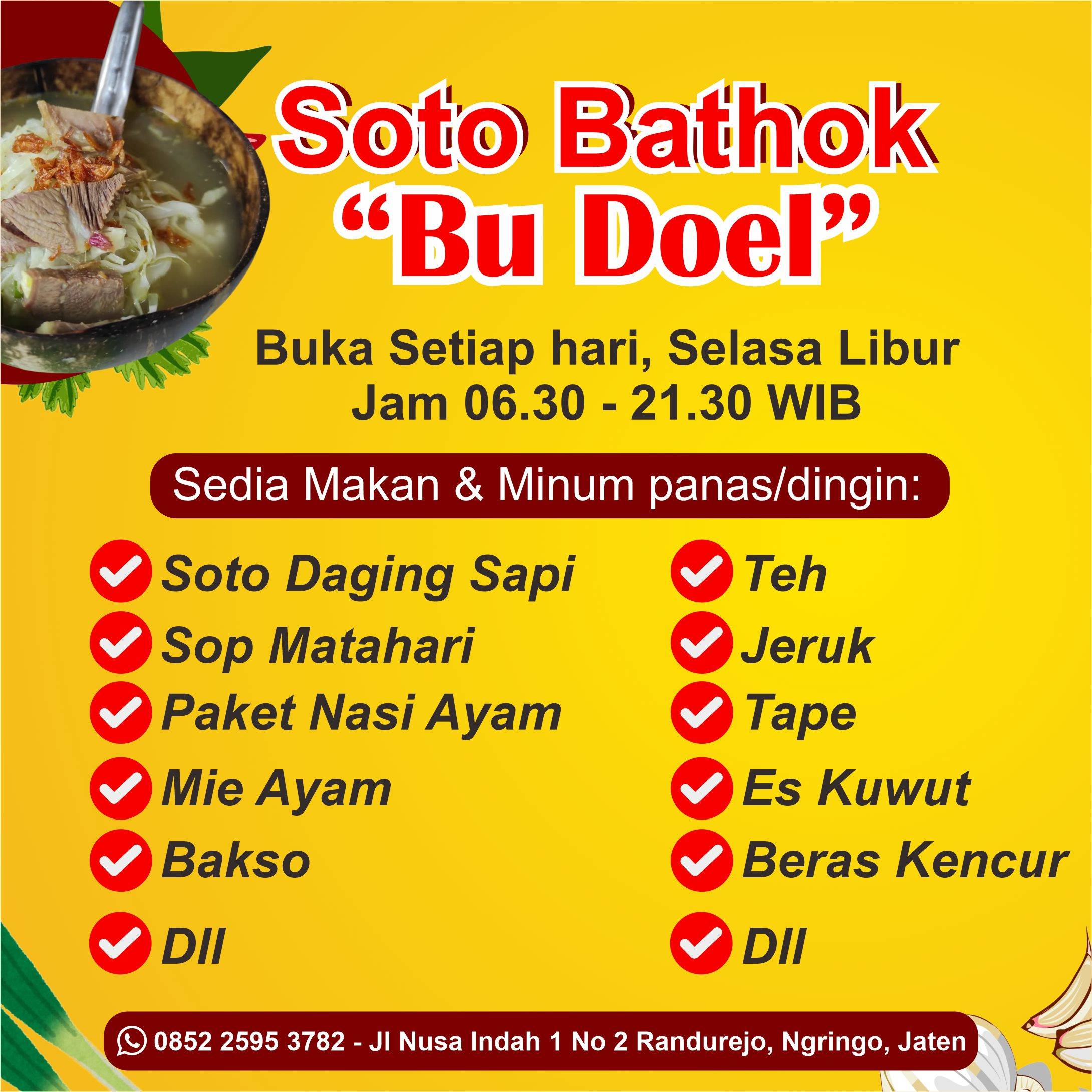 WM Soto Bathok Bu Doel 1 bulan 